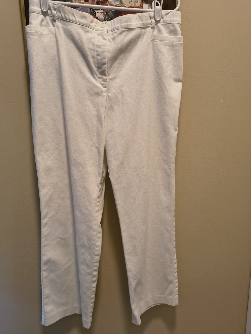 Tribal Women's Straight Leg Jeans in White